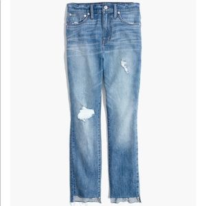 Madewell The High-Rise Slim BoyJean Stem-Hem